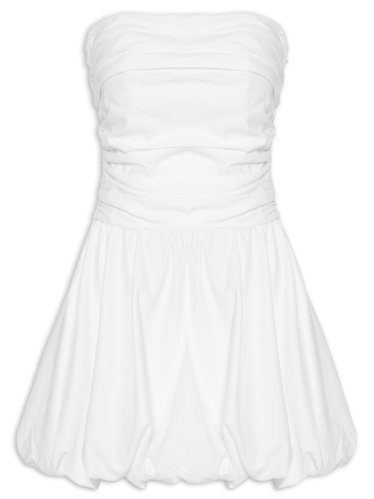 Vestido Balonê Curto - Branco
