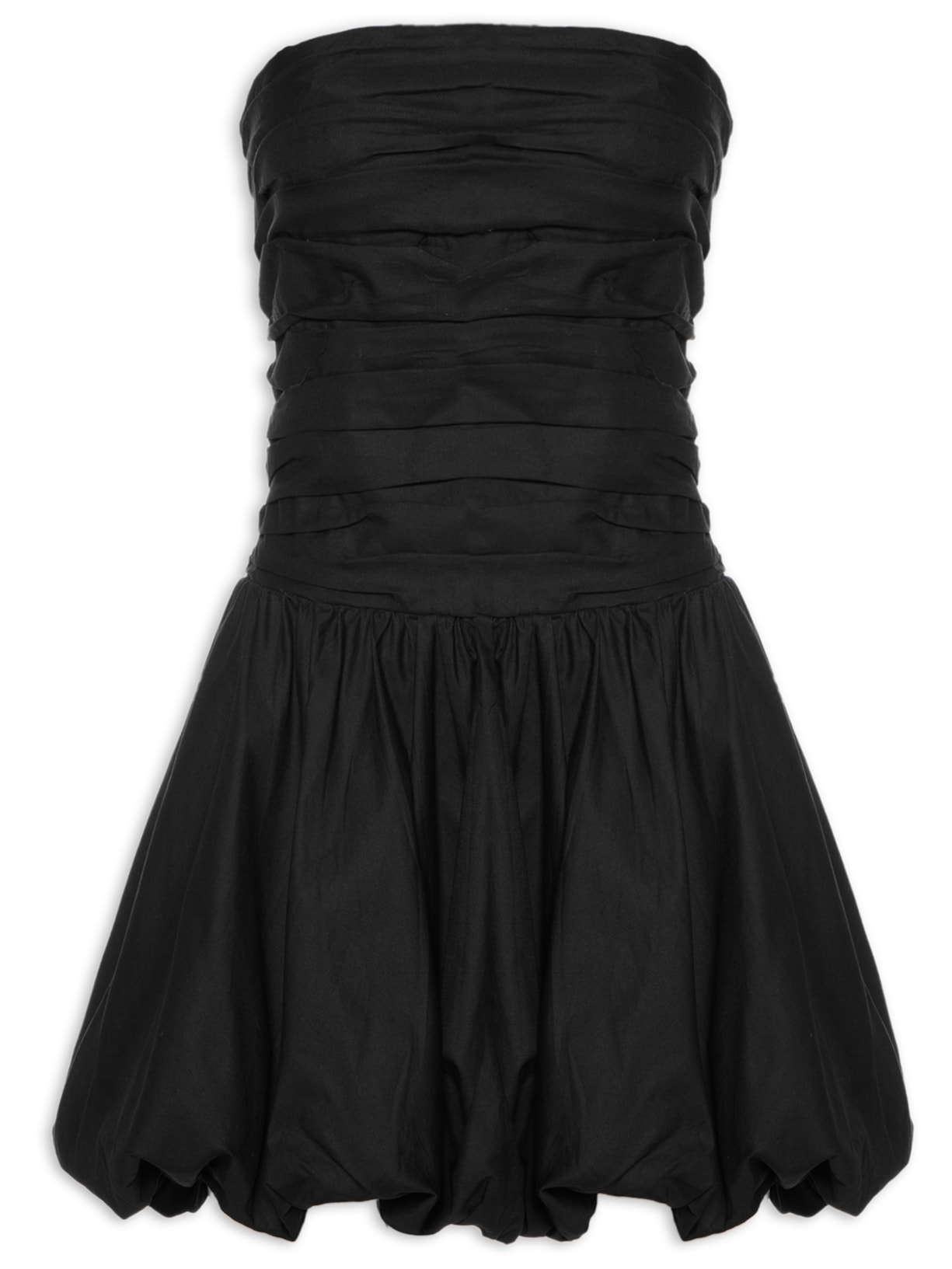 Vestido Balonê Curto - Preto