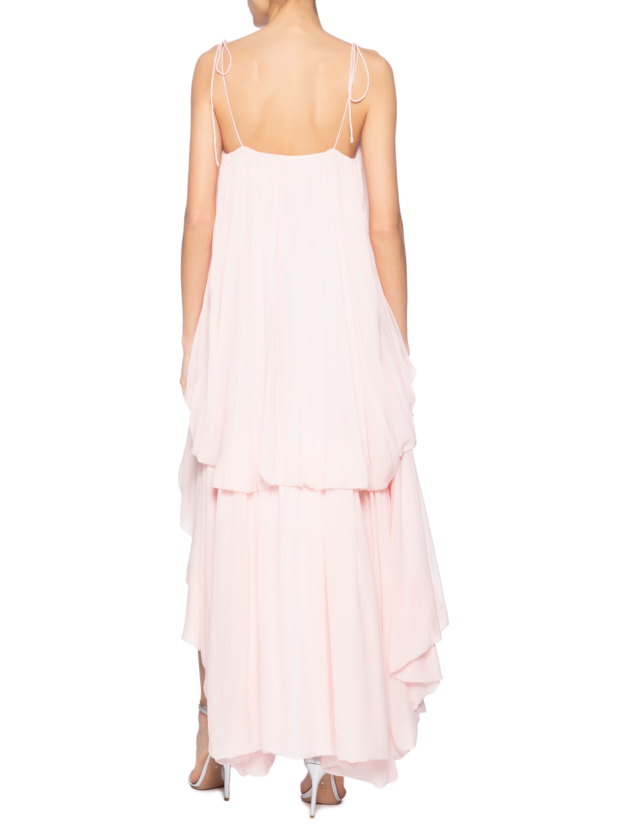 Vestido Balonê Longo Rosa Farm