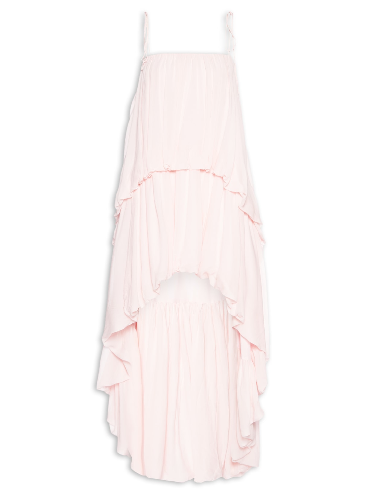 Vestido Balonê Longo Rosa Farm