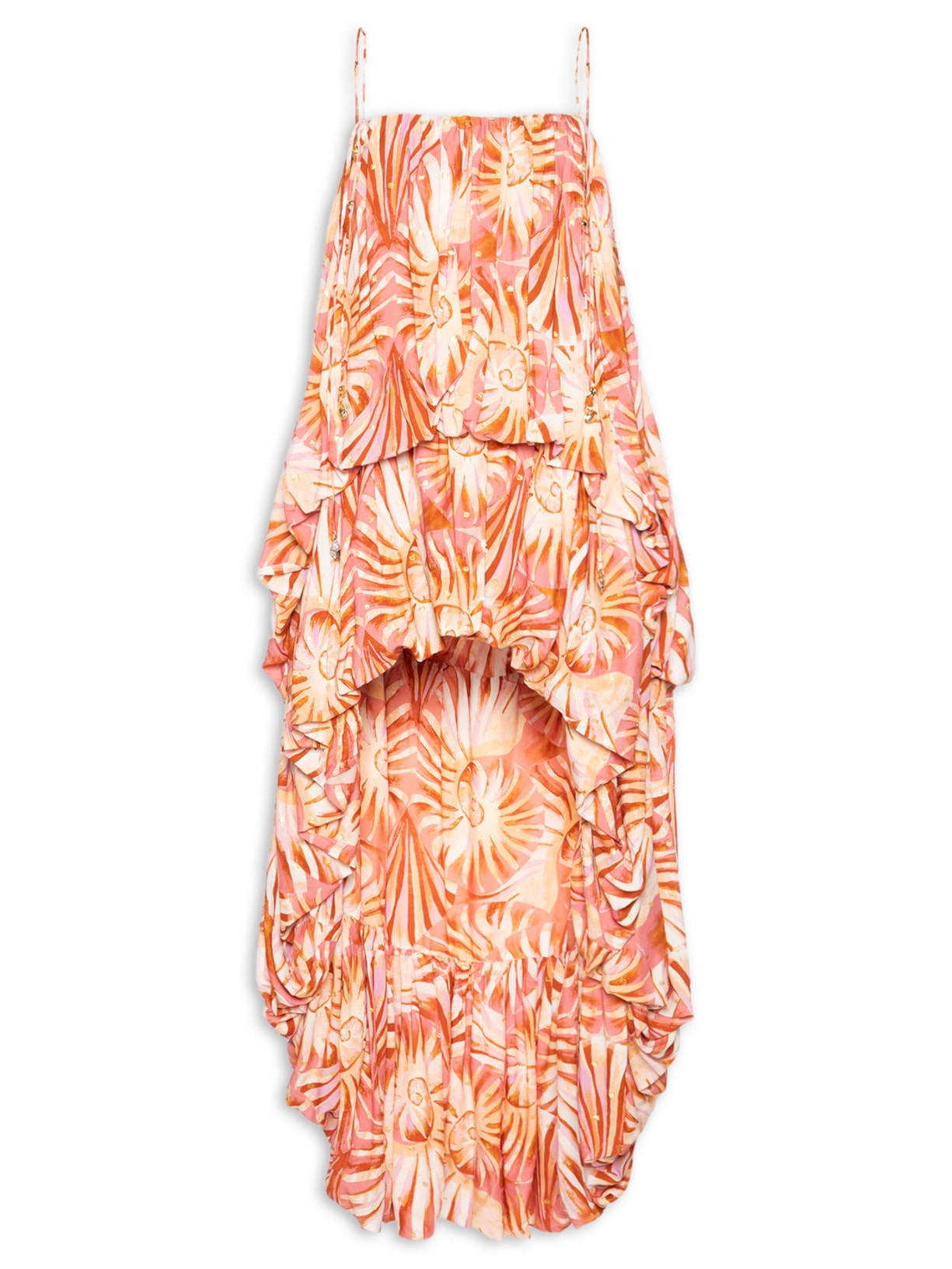 Vestido Balonê Mullet Mar de Concha - Rosa