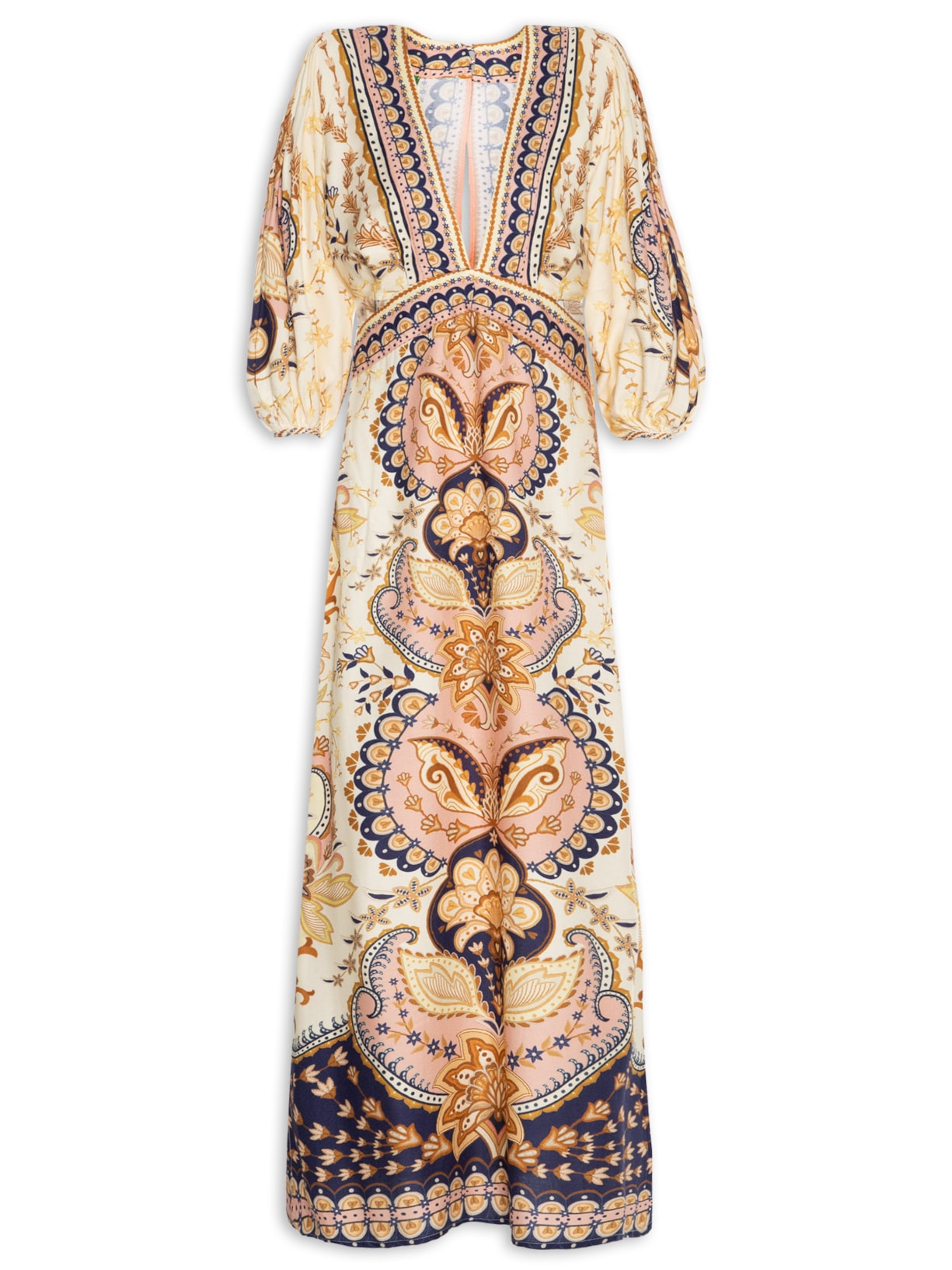 Vestido Beleza Boho - Amarelo