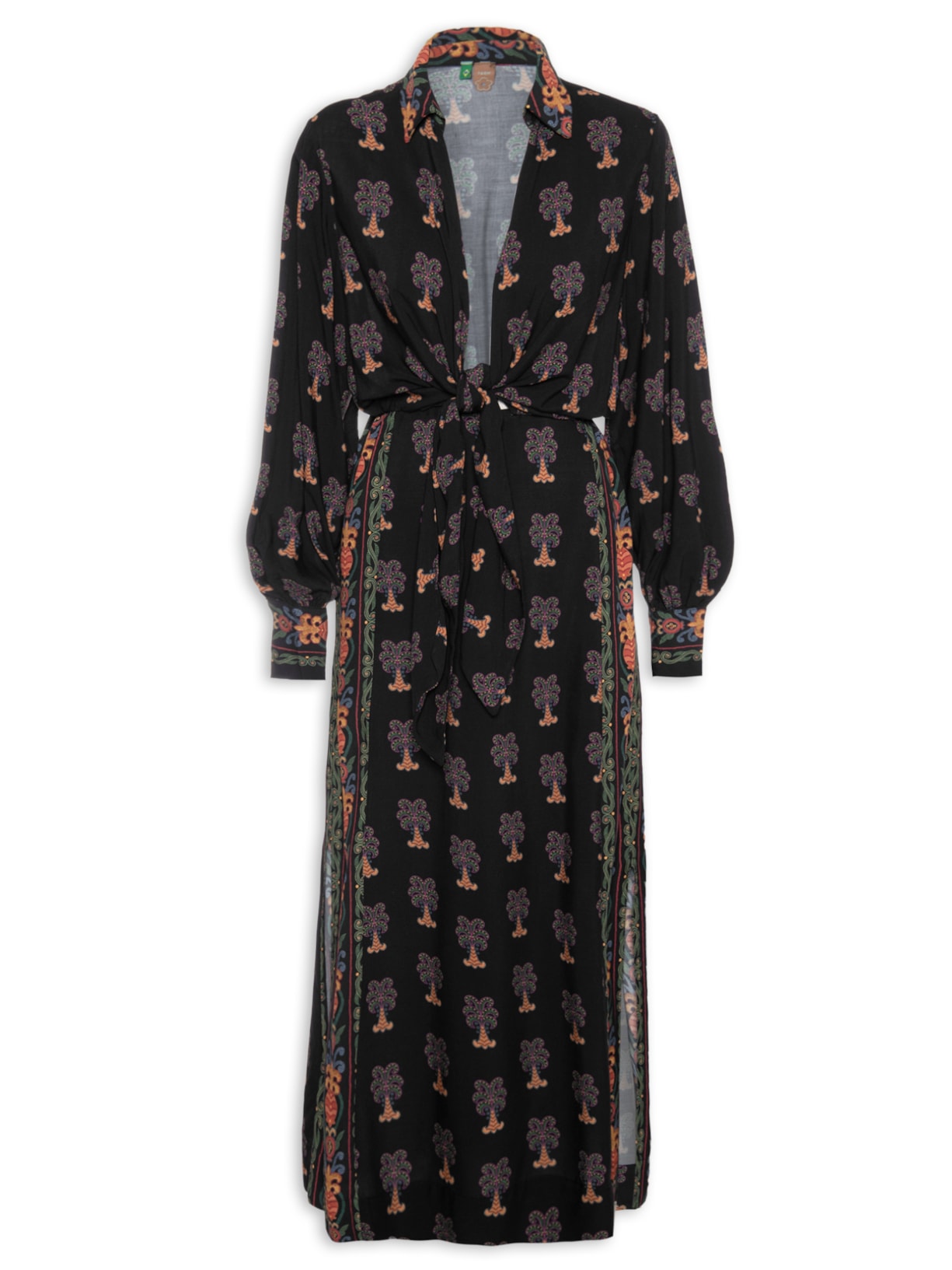 Vestido Beleza Tropical - Preto