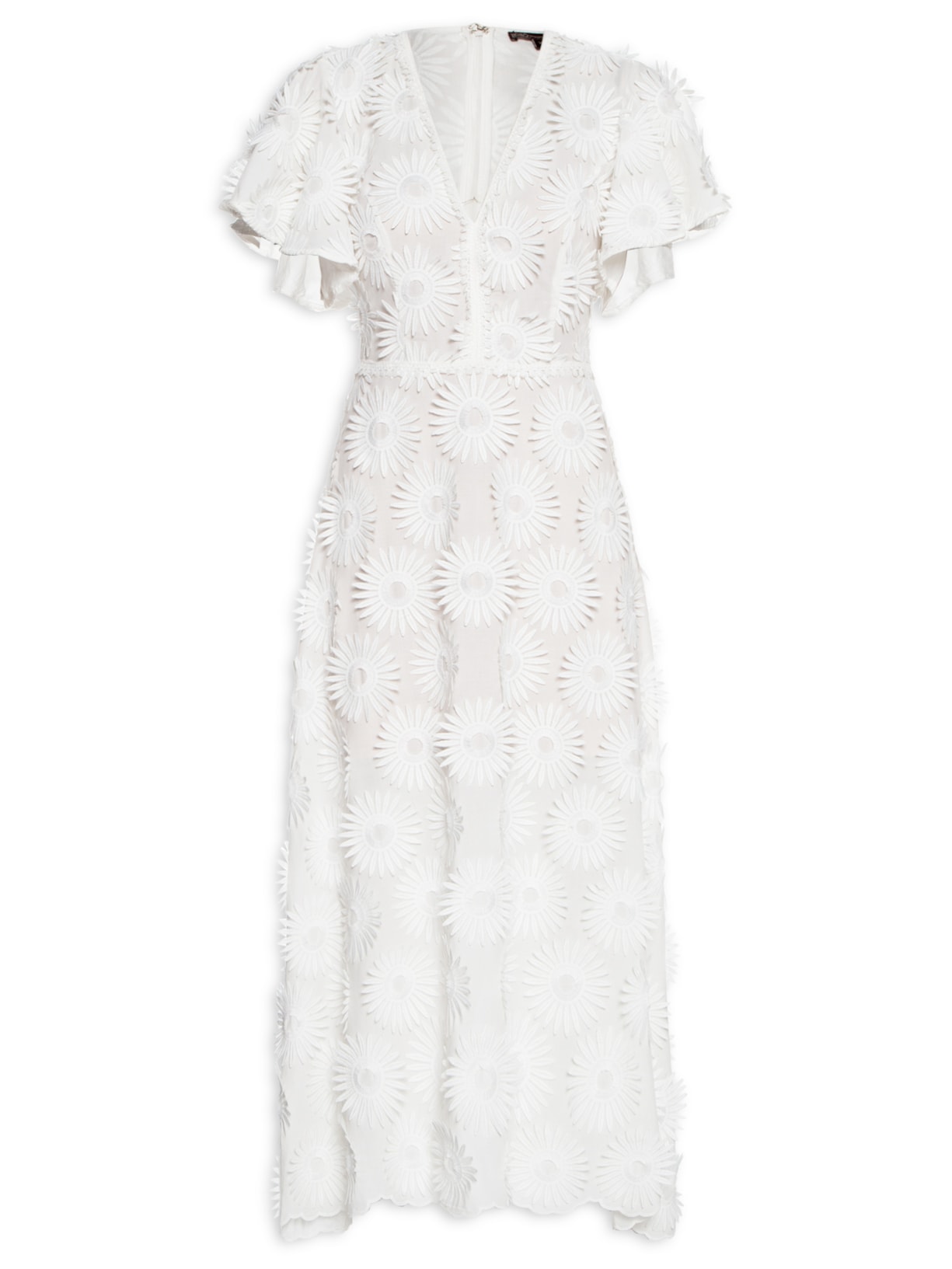 Vestido Bella Alice Midi - Branco