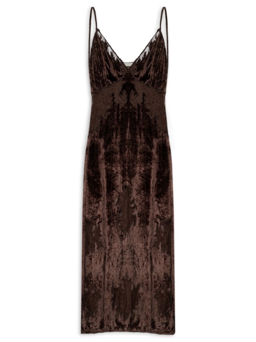 Vestido Bia - Marrom
