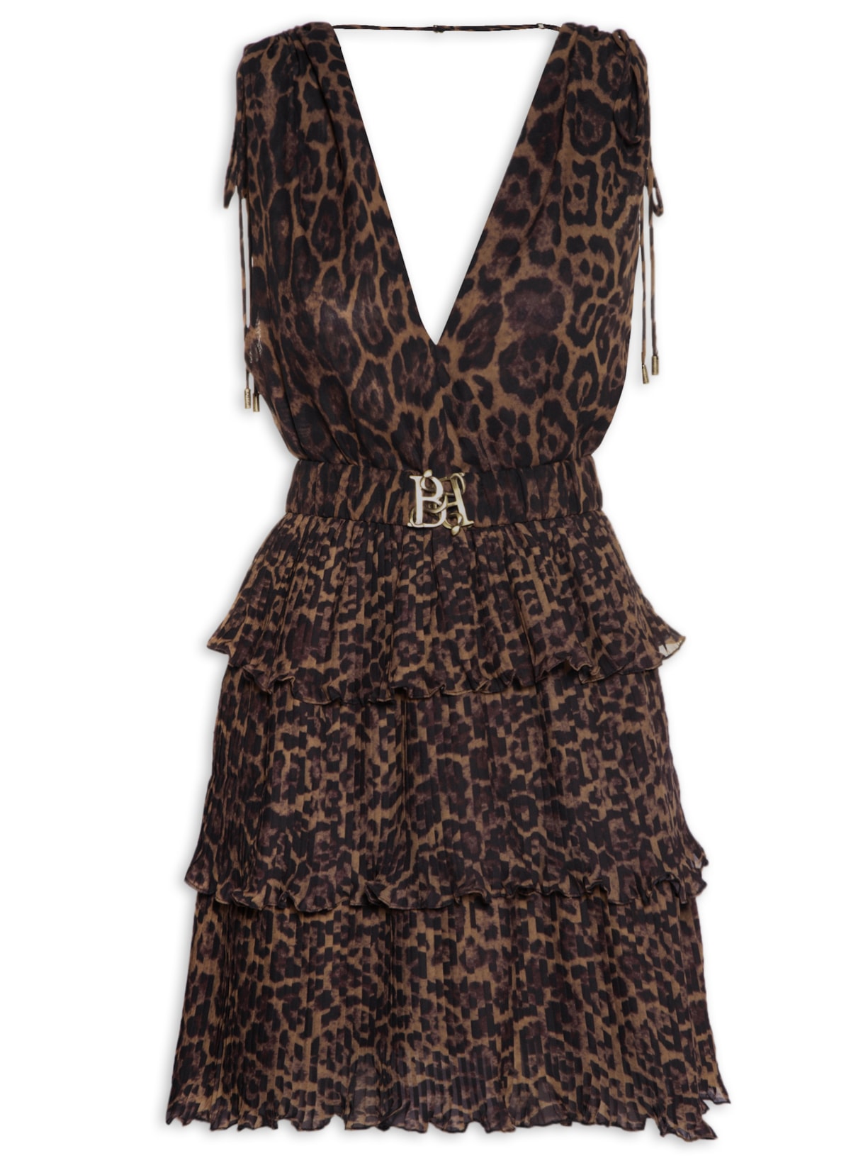 Vestido Biba Curto Onça - Animal Print