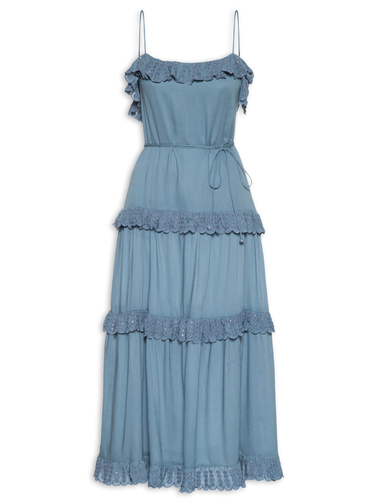 Vestido Bina Azul Bobô