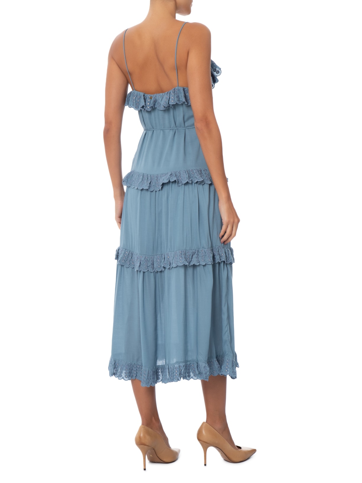 Vestido Bina Azul Bobô
