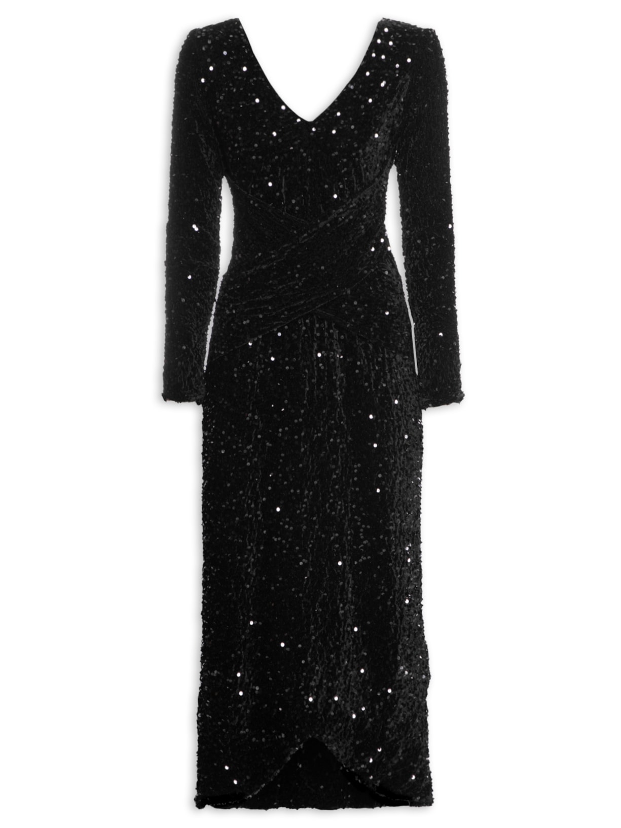 Vestido Black Shine - Preto