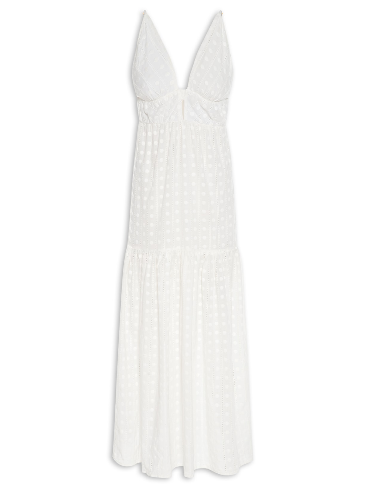 Vestido Bordado Amorgos - Branco