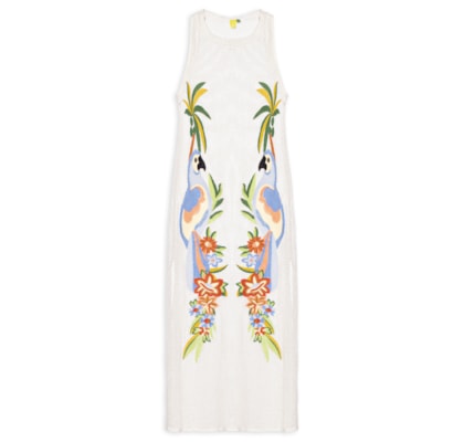 Vestido Bordado Brisa De Rio - Branco