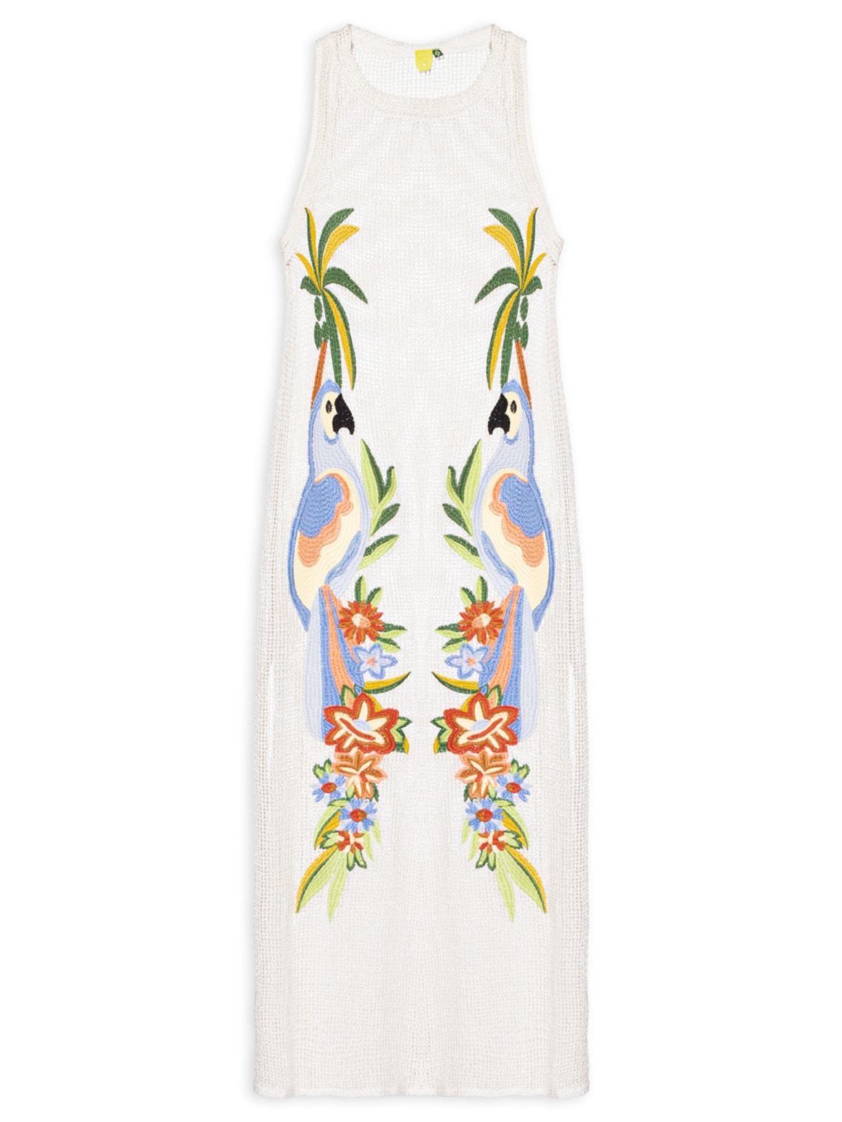 Vestido Bordado Brisa De Rio - Branco