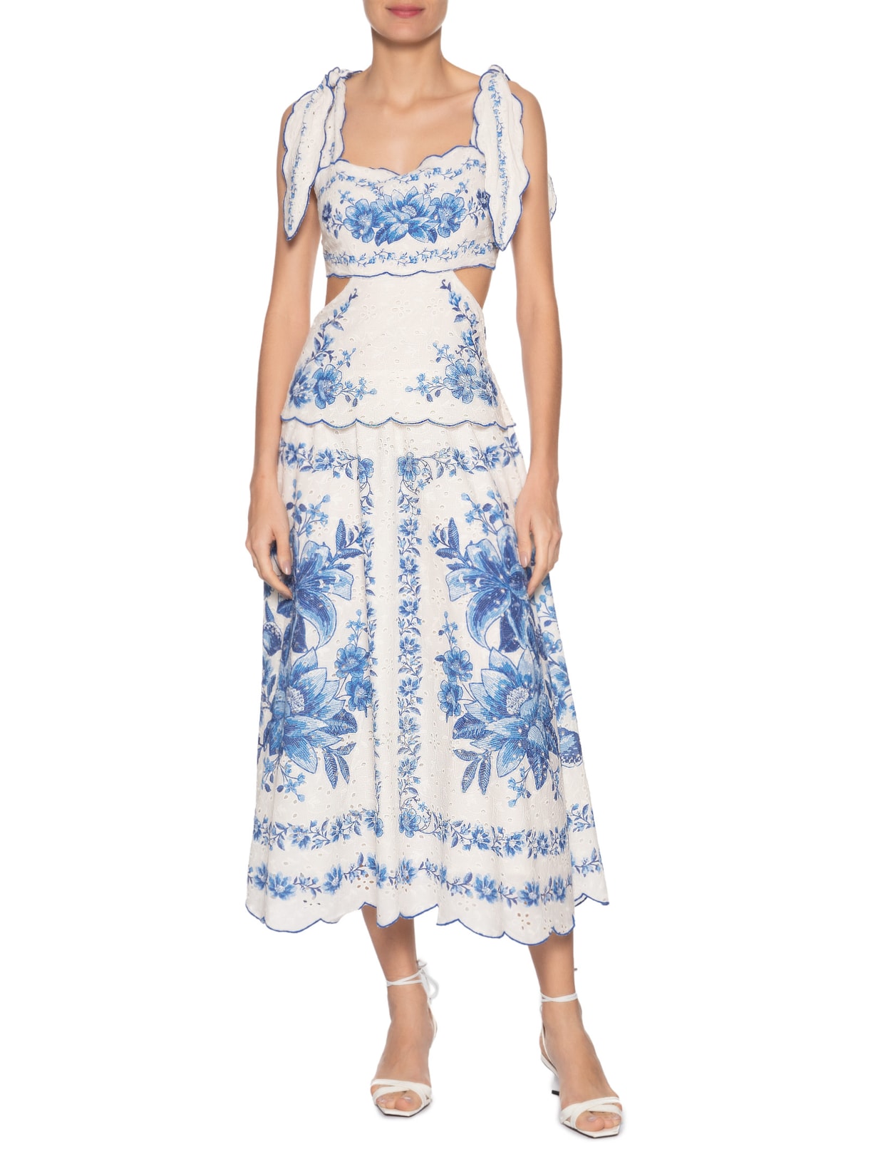 Vestido Bordado Fruta Verão Branco Farm