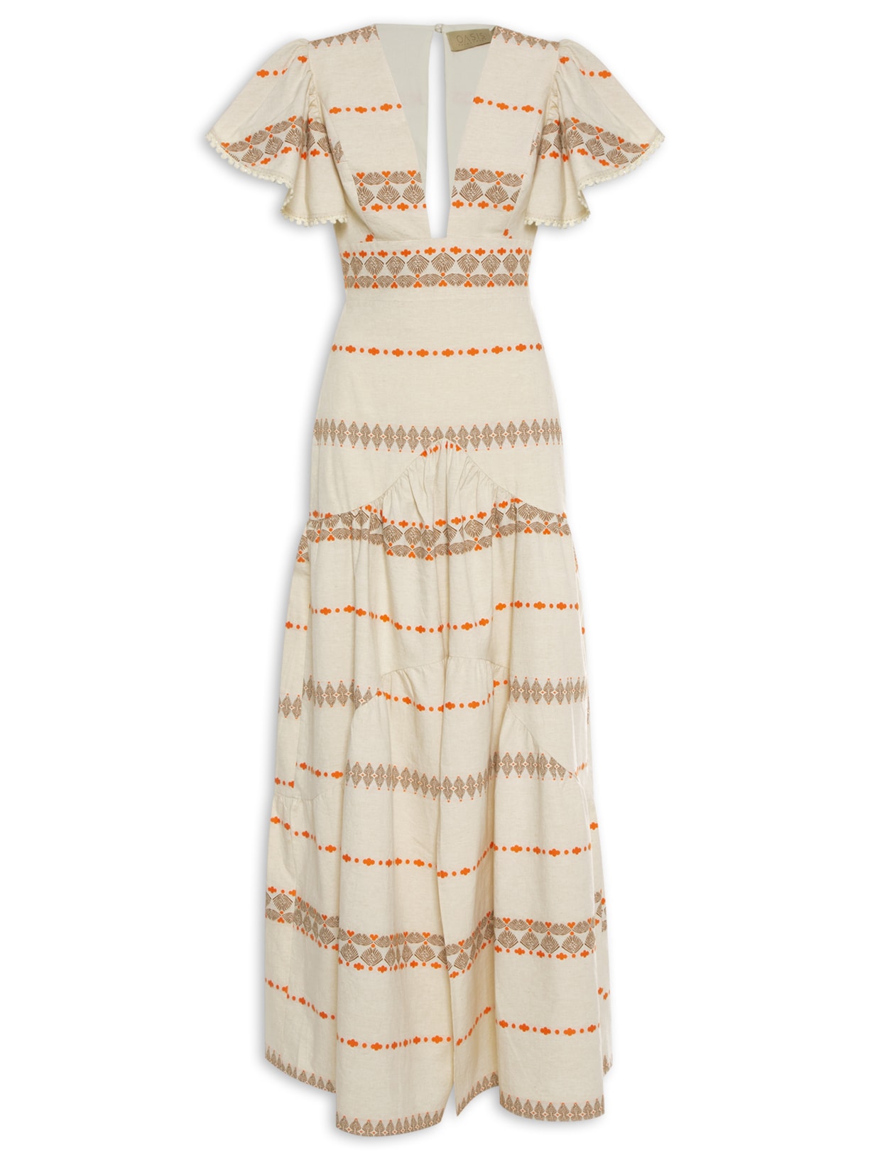 Vestido Bordado Lilly - Bege