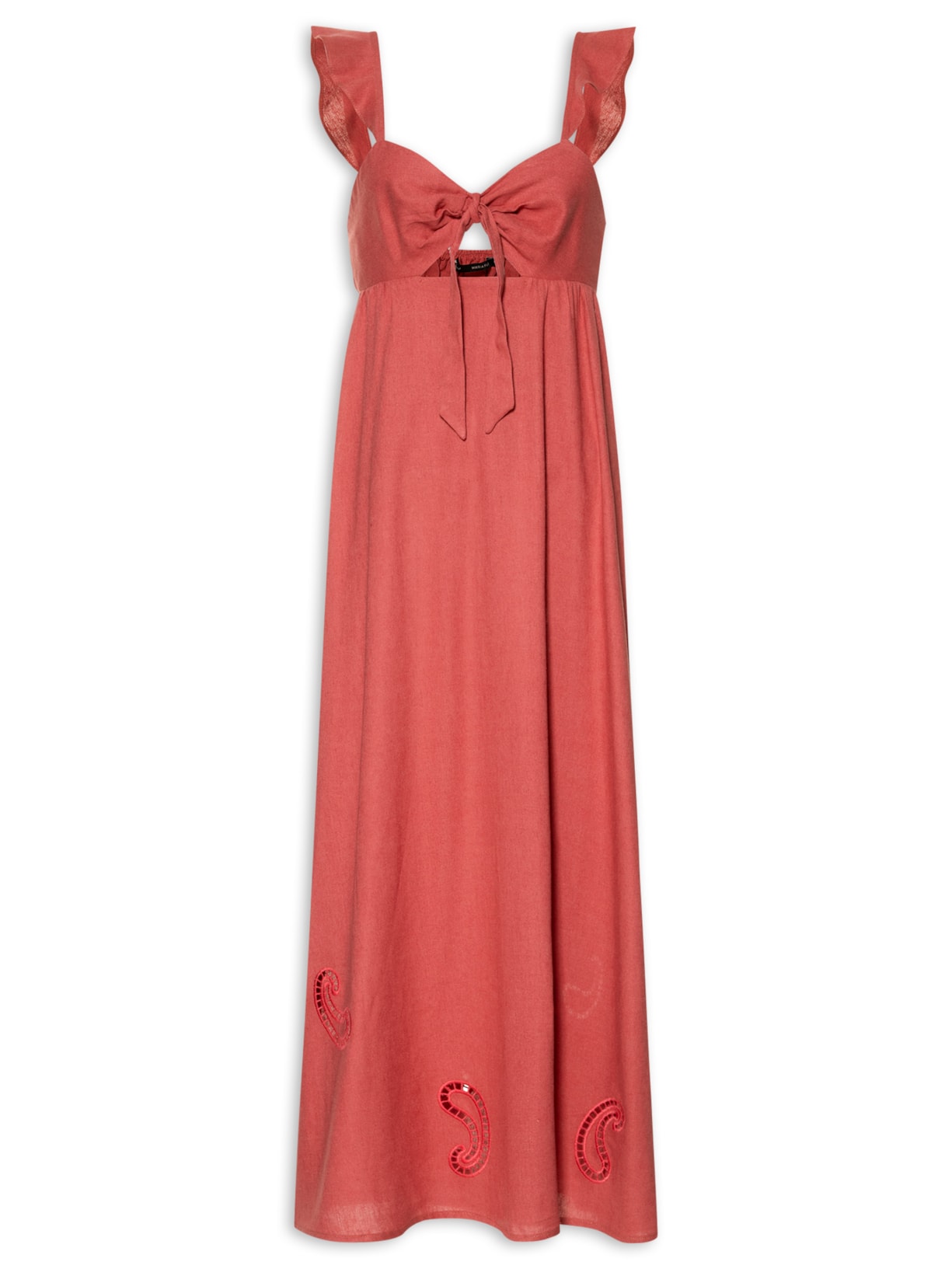 Vestido Bordado Richelieu Vazado - Rosa