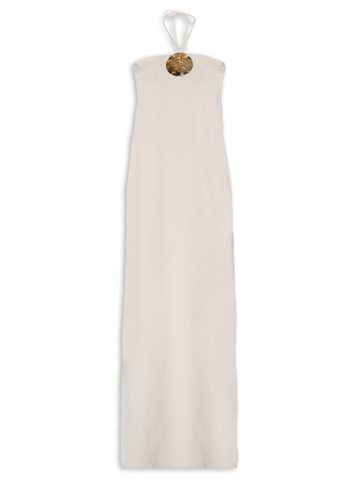 Vestido Bordado Singular - Bege