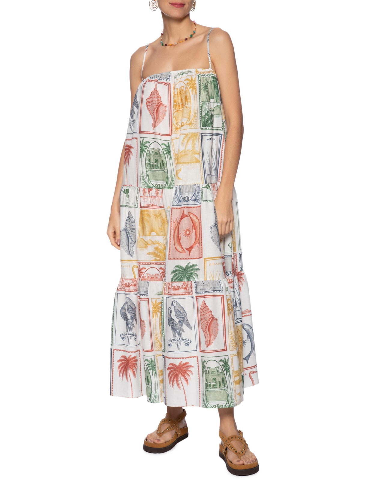 Vestido Brasil Vintage Branco Farm