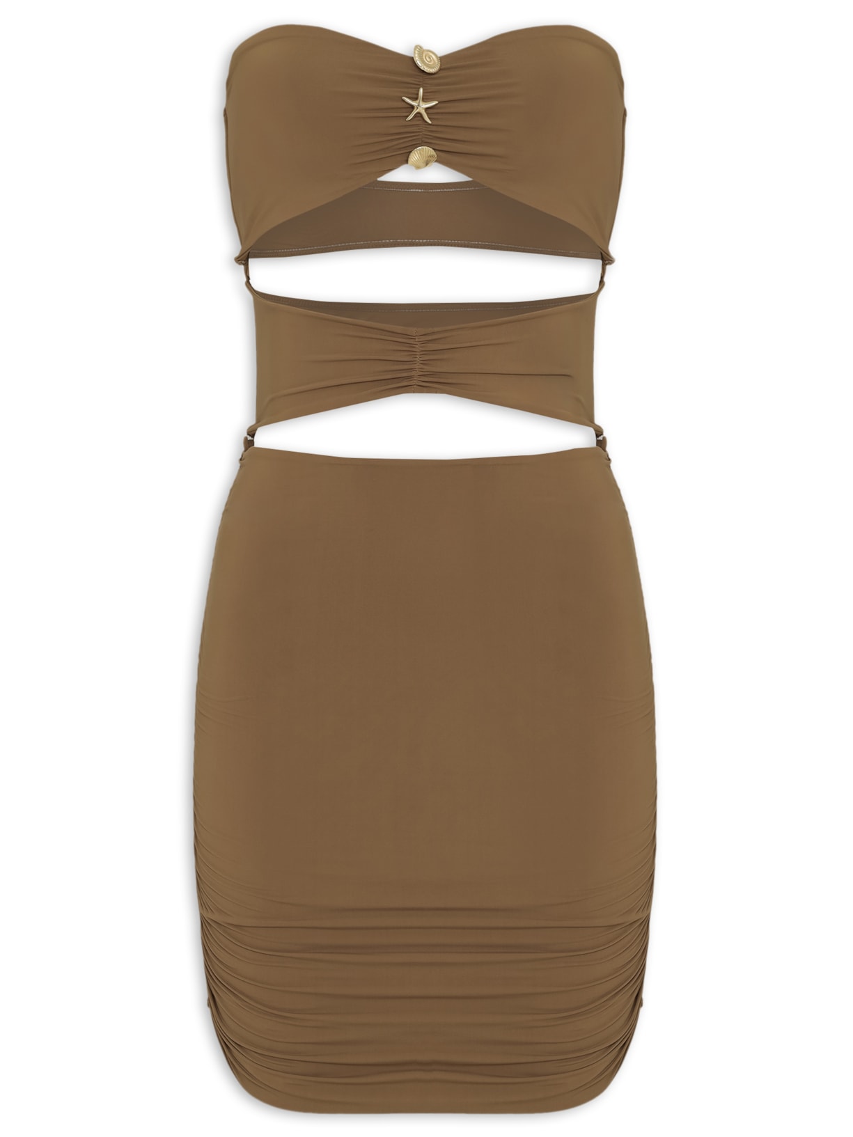 Vestido Britney - Marrom