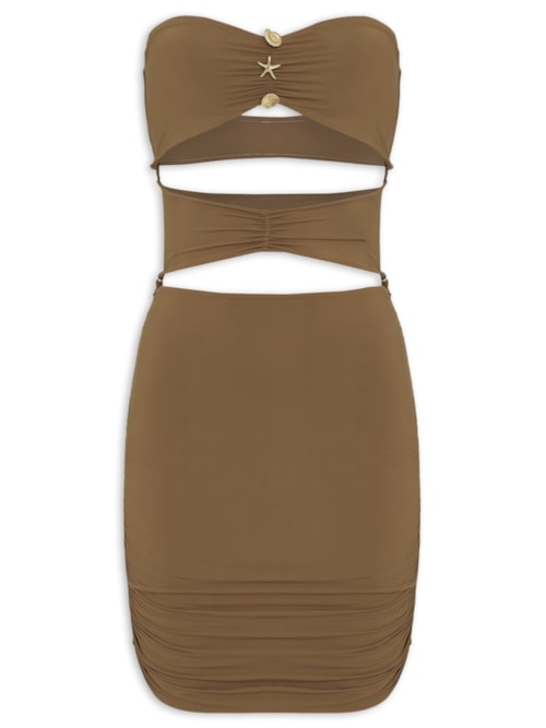 Vestido Britney - Marrom