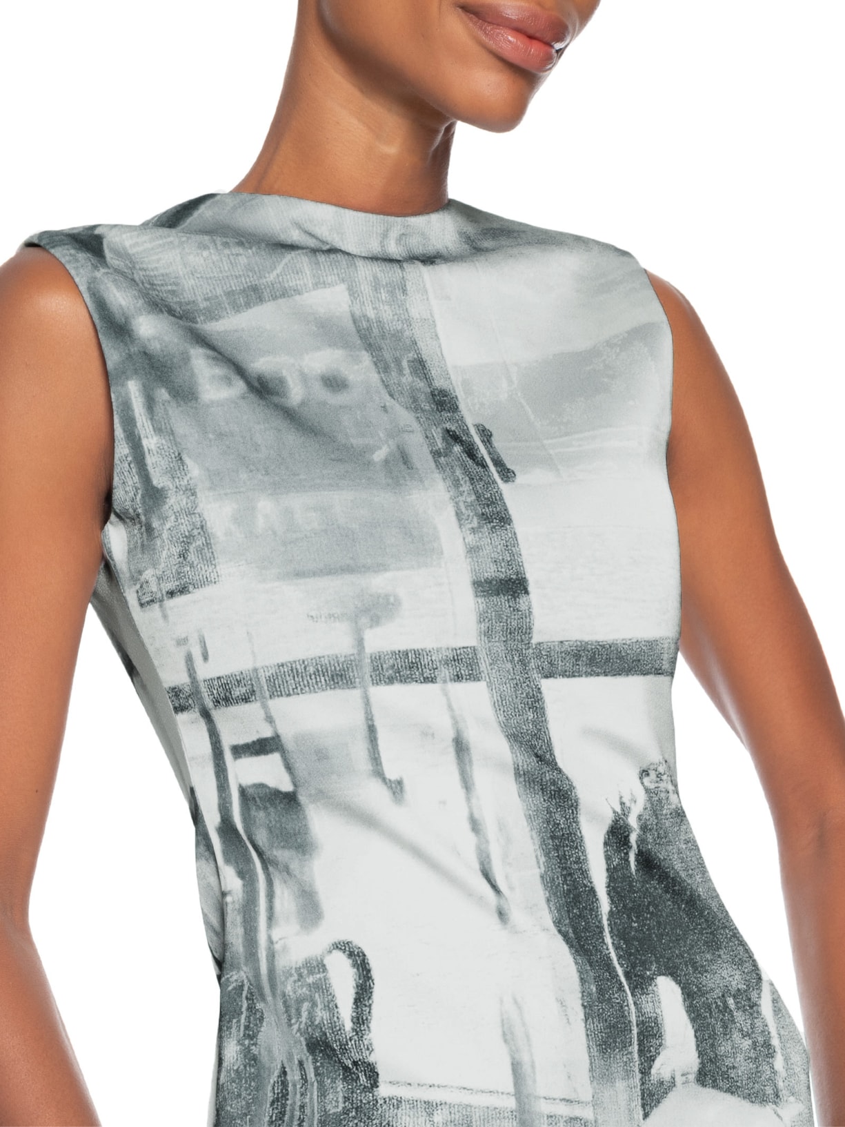 Vestido Bus Estampado Cinza Galavote