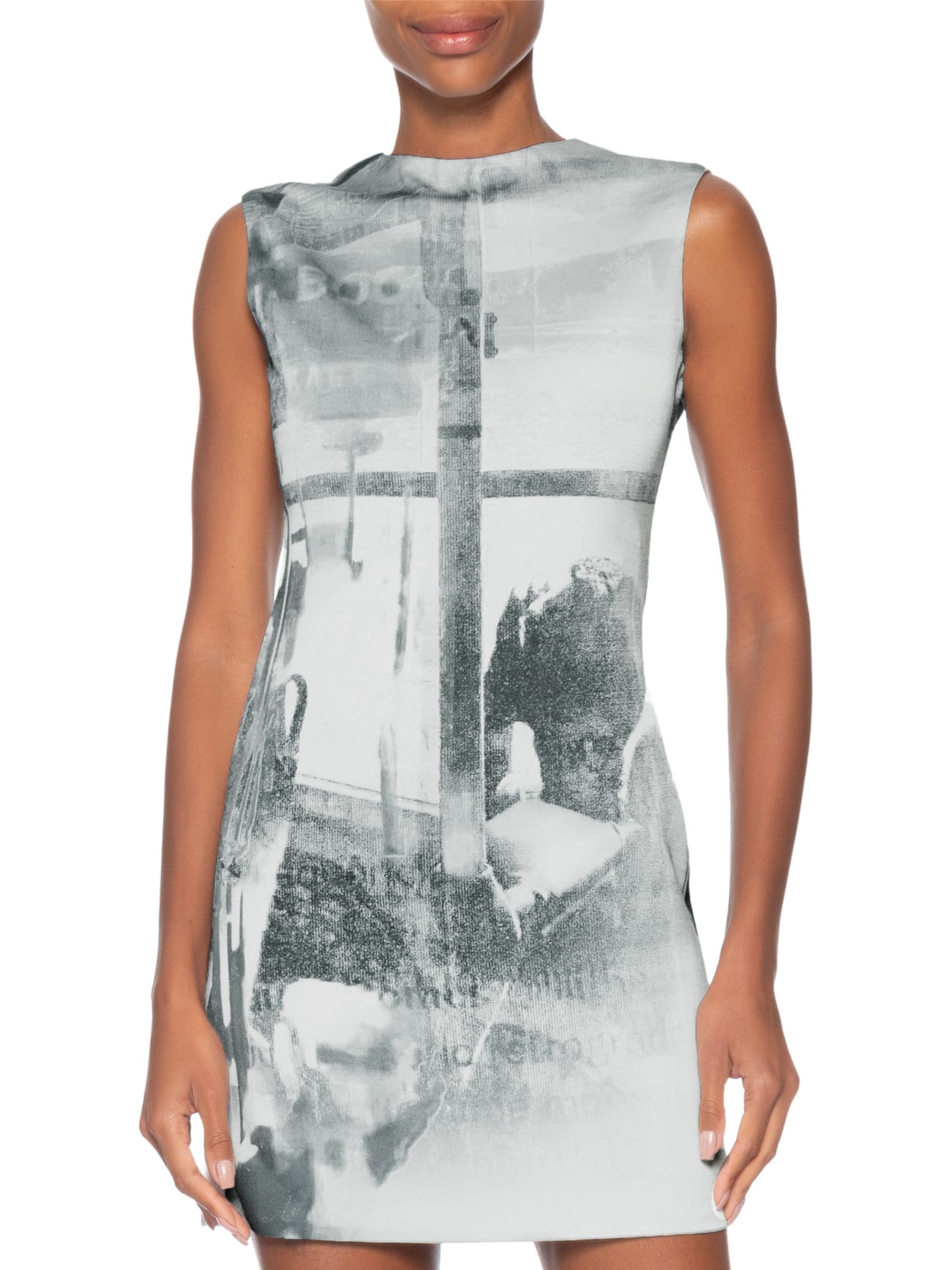 Vestido Bus Estampado Cinza Galavote