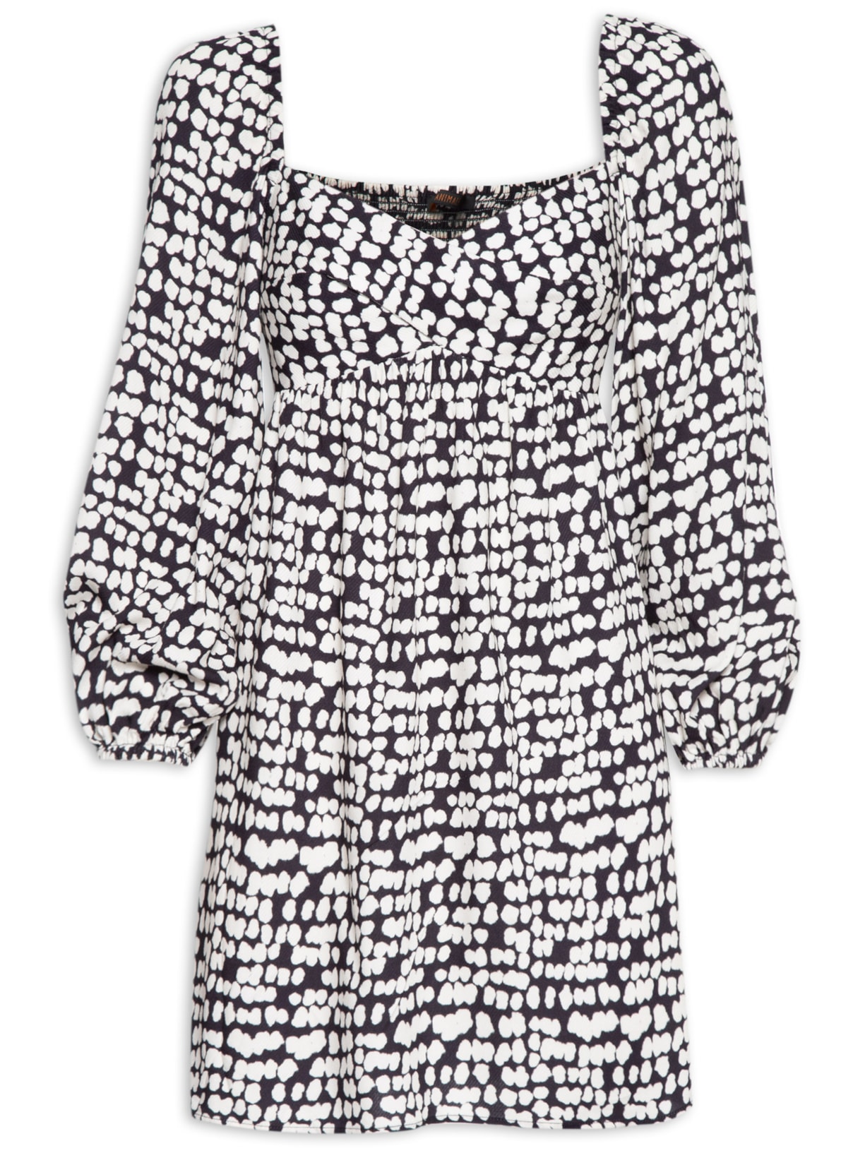 Vestido Busto Cruzado Grafite - Preto