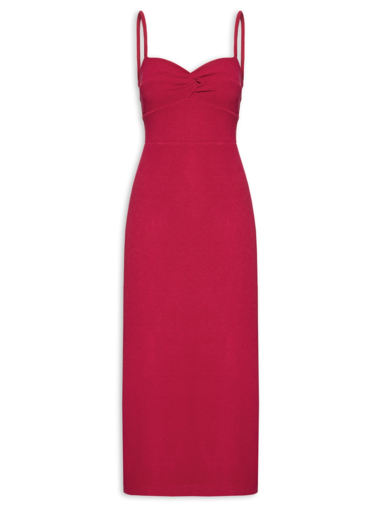 Vestido Busto Torcido Sponge Vermelho Animale