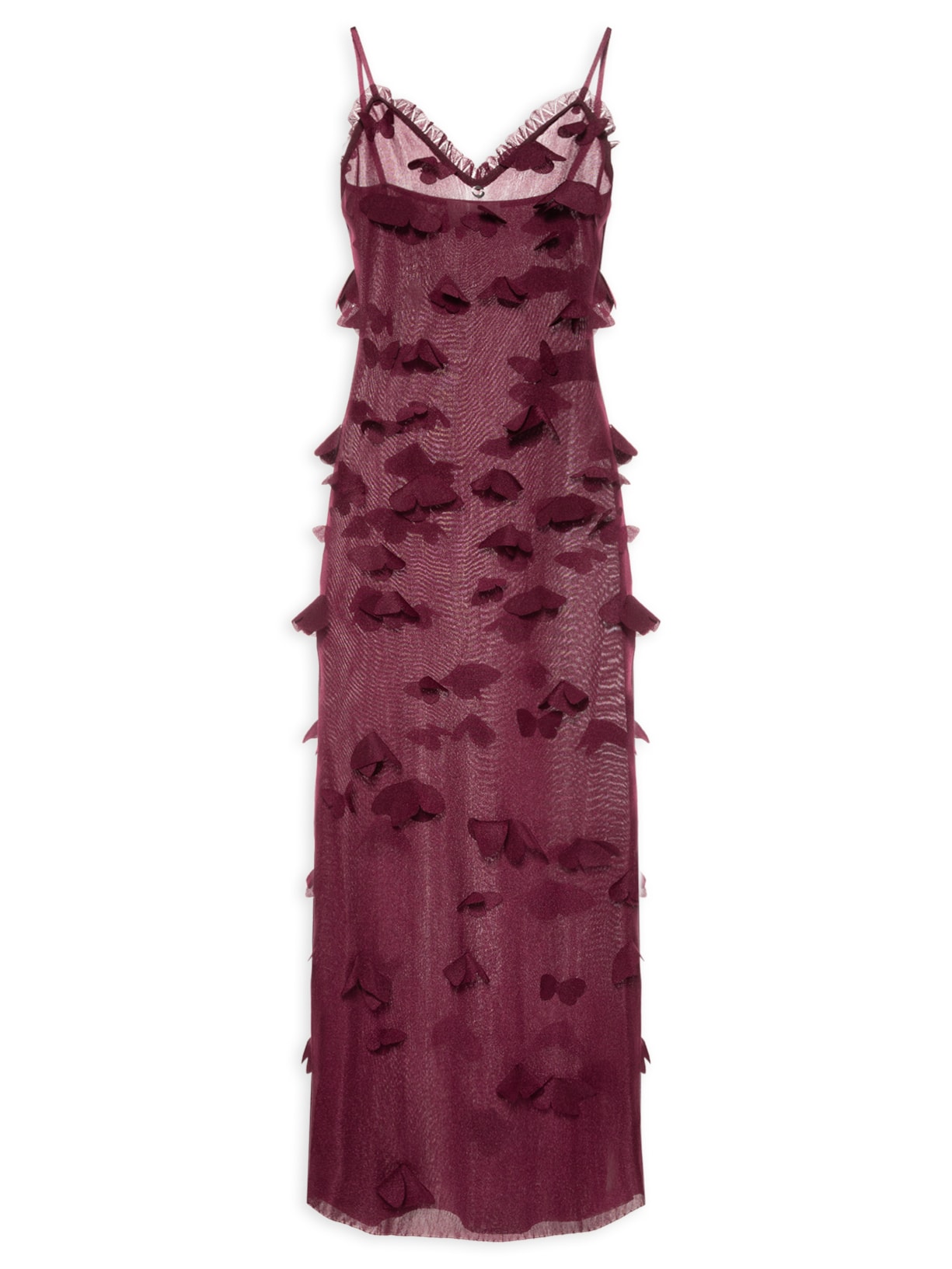 Vestido Butterflies Techno Dress - Vermelho