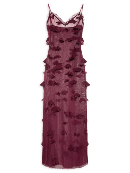 Vestido Butterflies Techno Dress - Vermelho