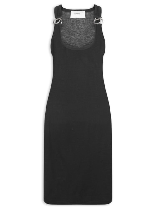 Vestido C-Logo Tank - Preto