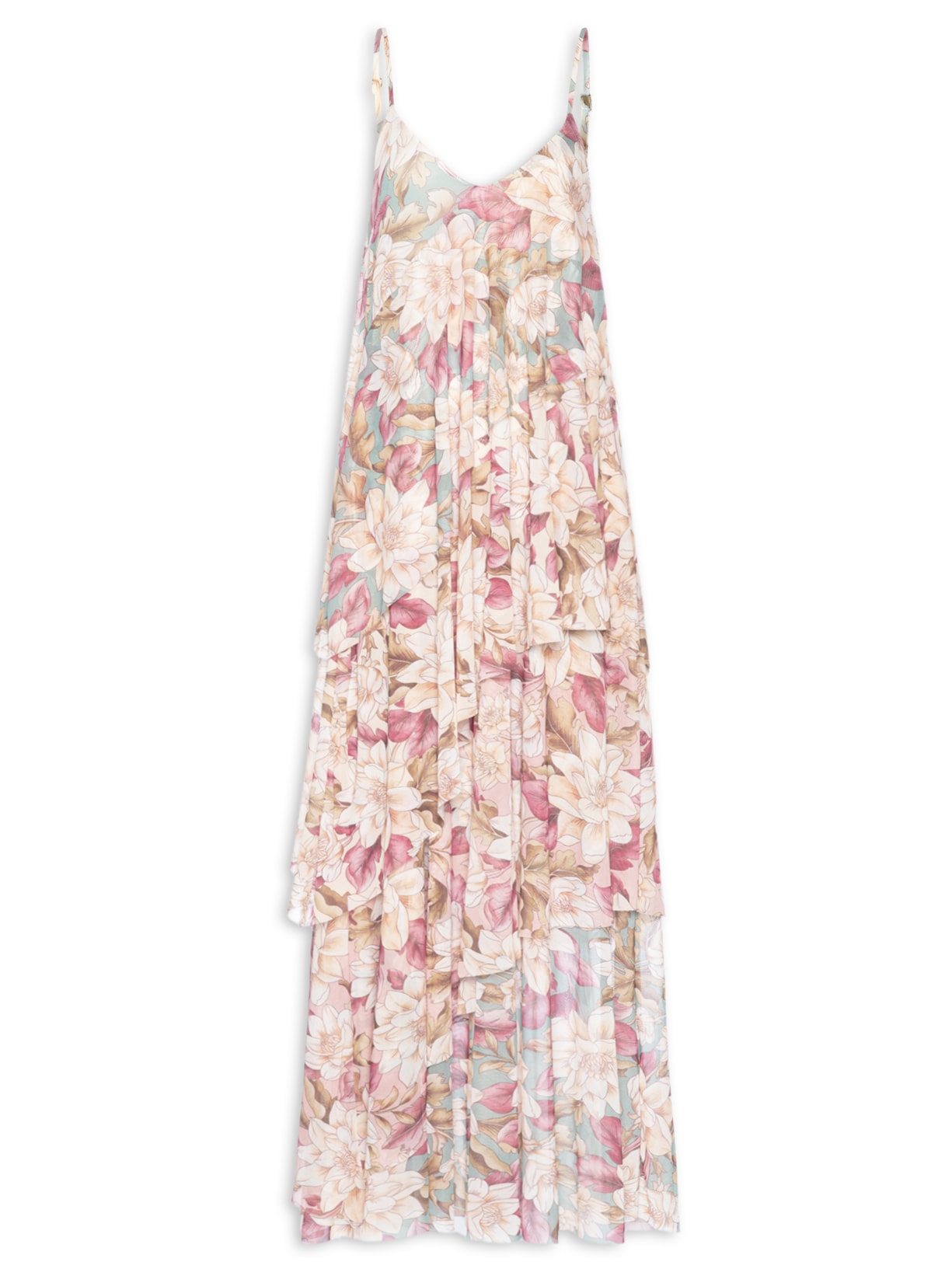 Vestido Camadas Tule Serena - Verde