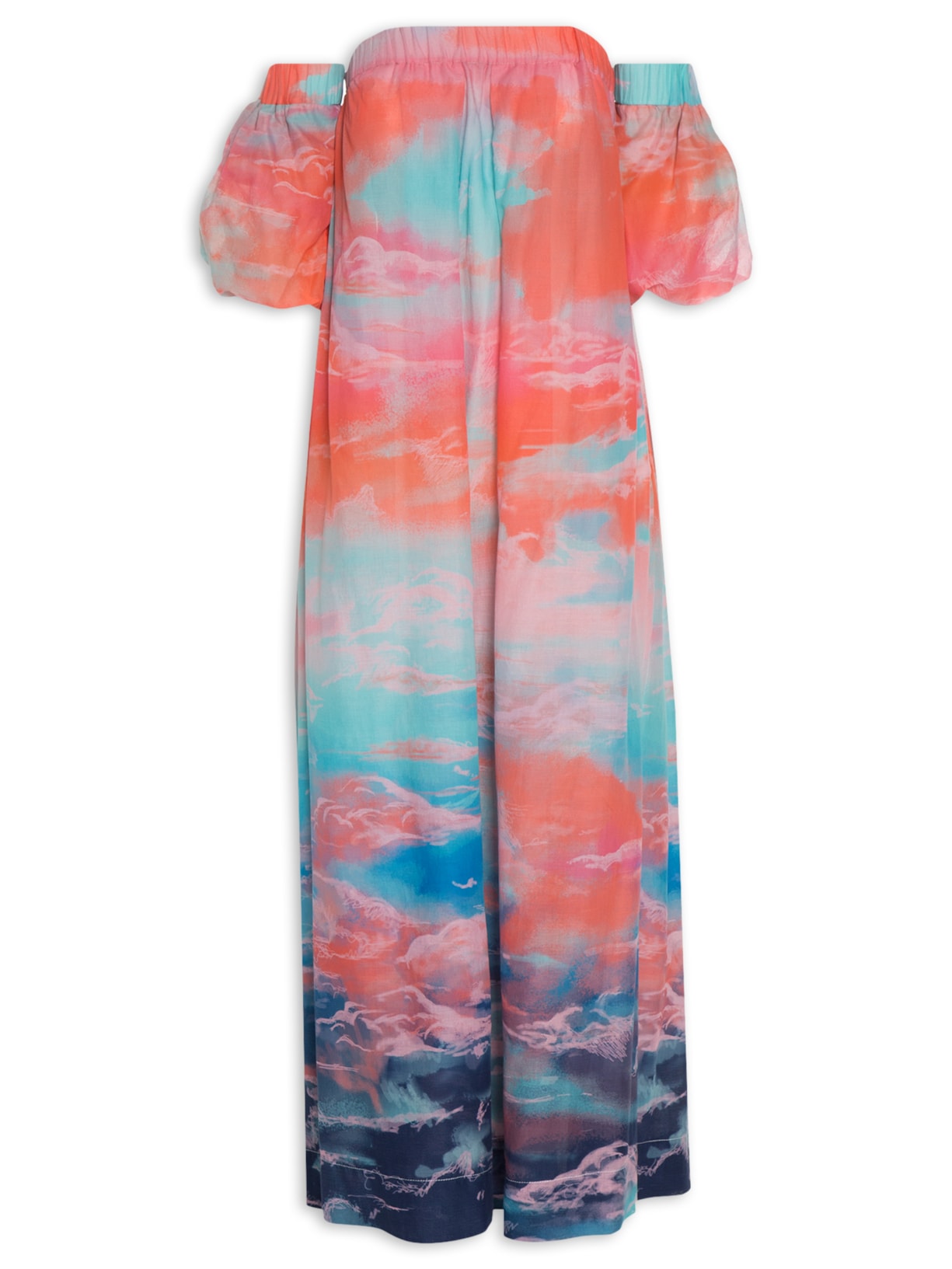 Vestido Cambraia Solar Lin - Azul