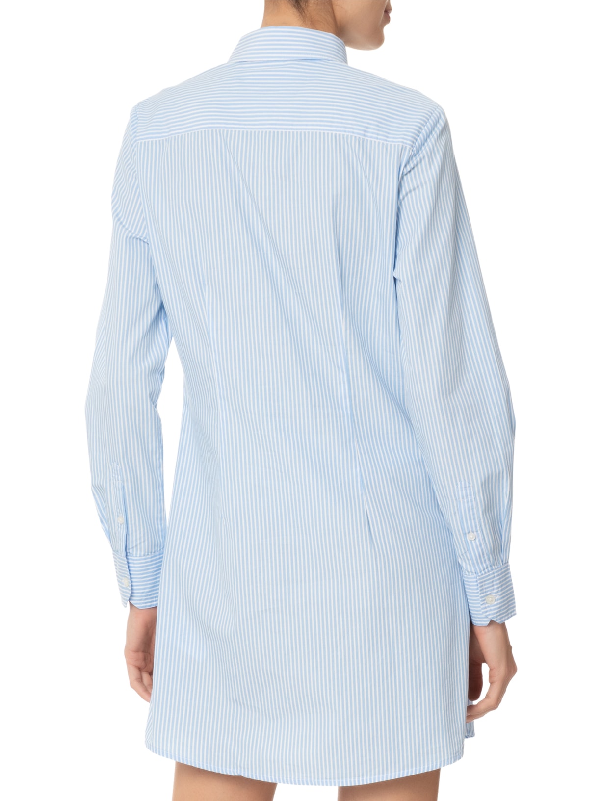 Vestido Camisa Poplin Azul Tommy Jeans