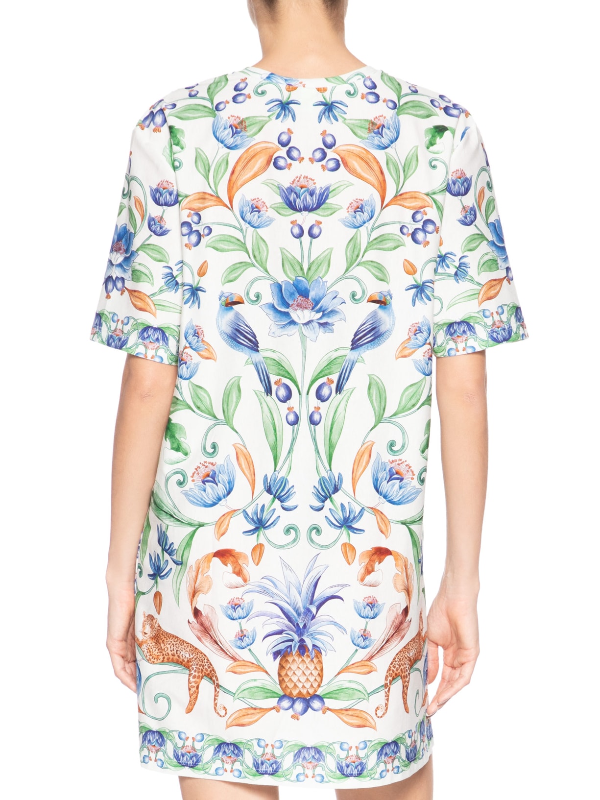 Vestido Camiseta Básico Elsa Branco Farm