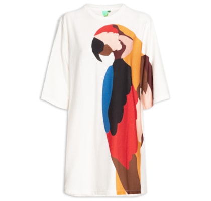 Vestido Camiseta Big Araraquara - Branco