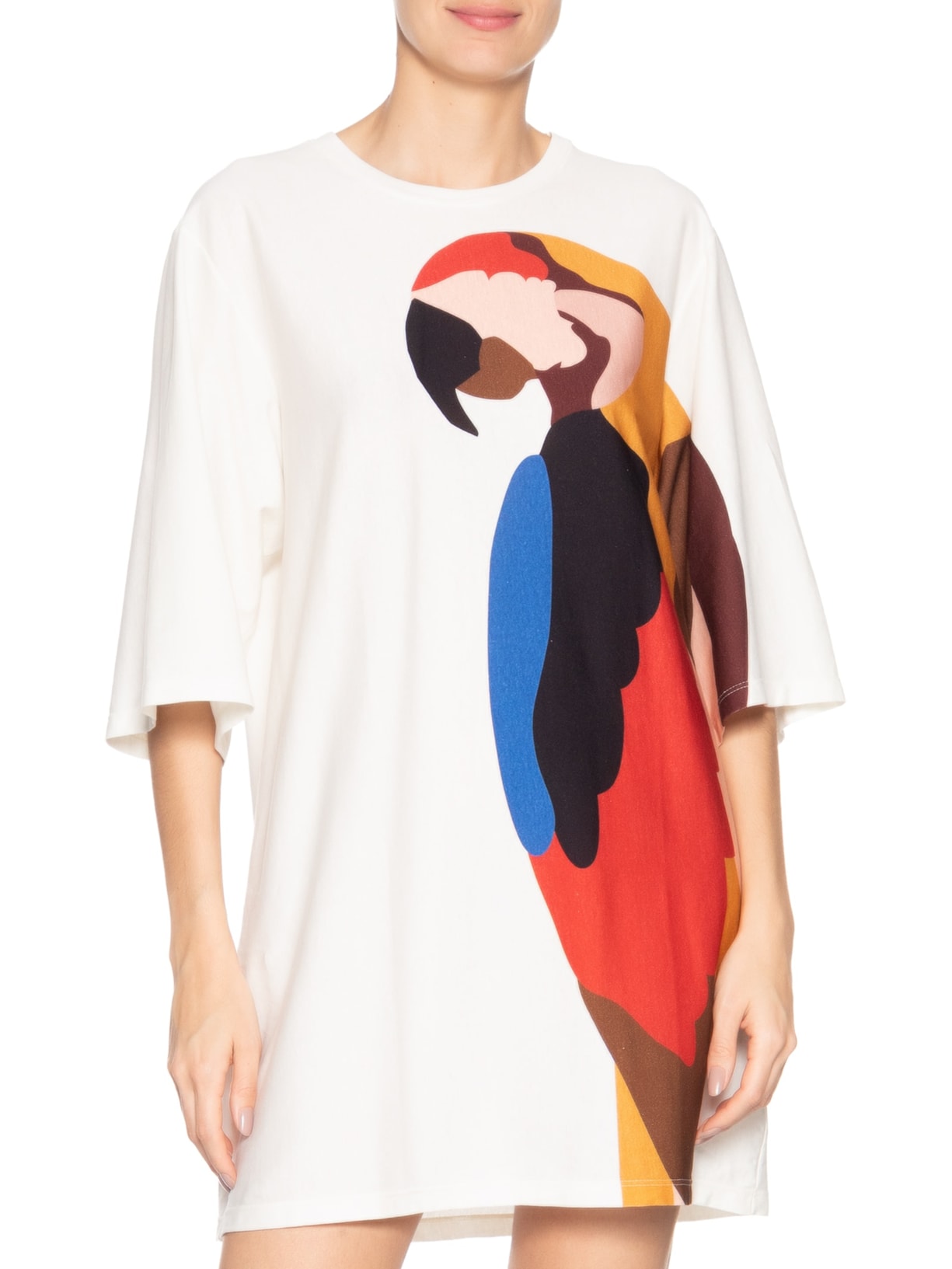 Vestido Camiseta Big Araraquara Branco Farm