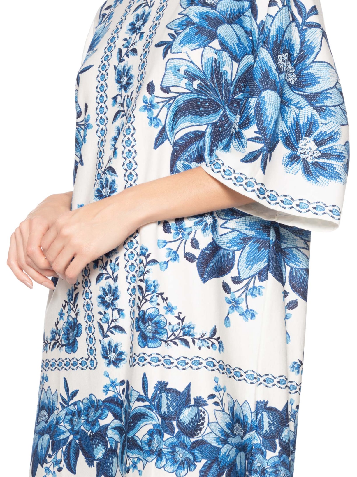 Vestido Camiseta Big Fruta De Verão Branco Farm