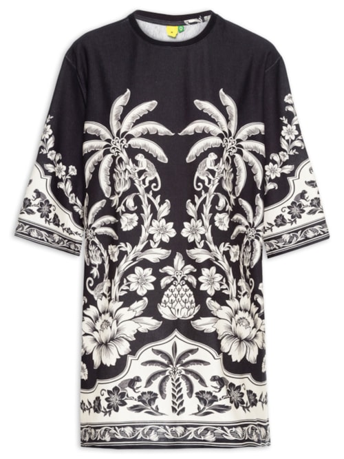 Vestido Camiseta Big Guanacaste - Preto