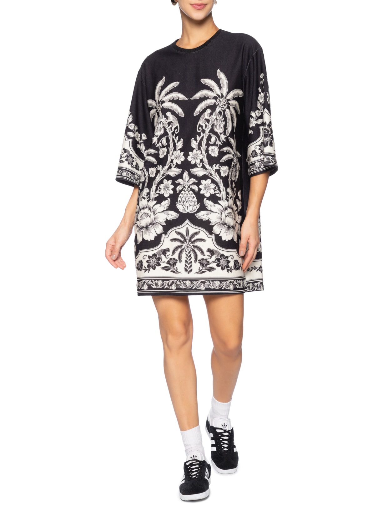 Vestido Camiseta Big Guanacaste Preto Farm