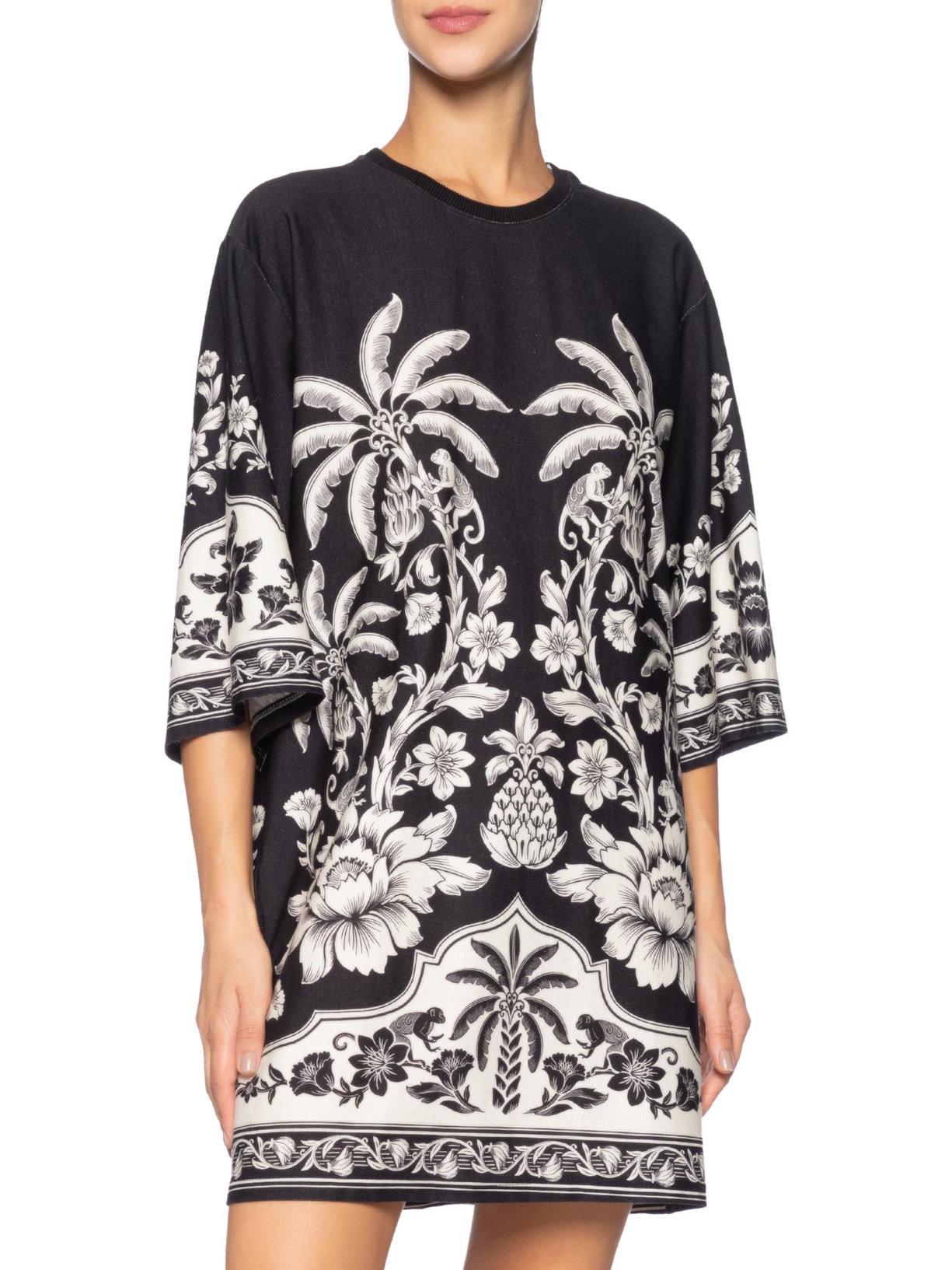 Vestido Camiseta Big Guanacaste Preto Farm