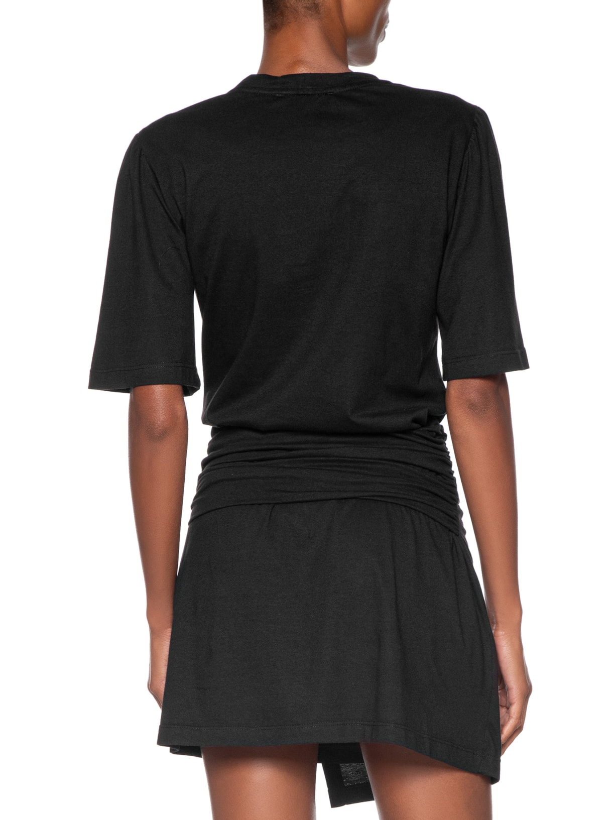 Vestido Camiseta Curto Frente Torcida Preto Animale