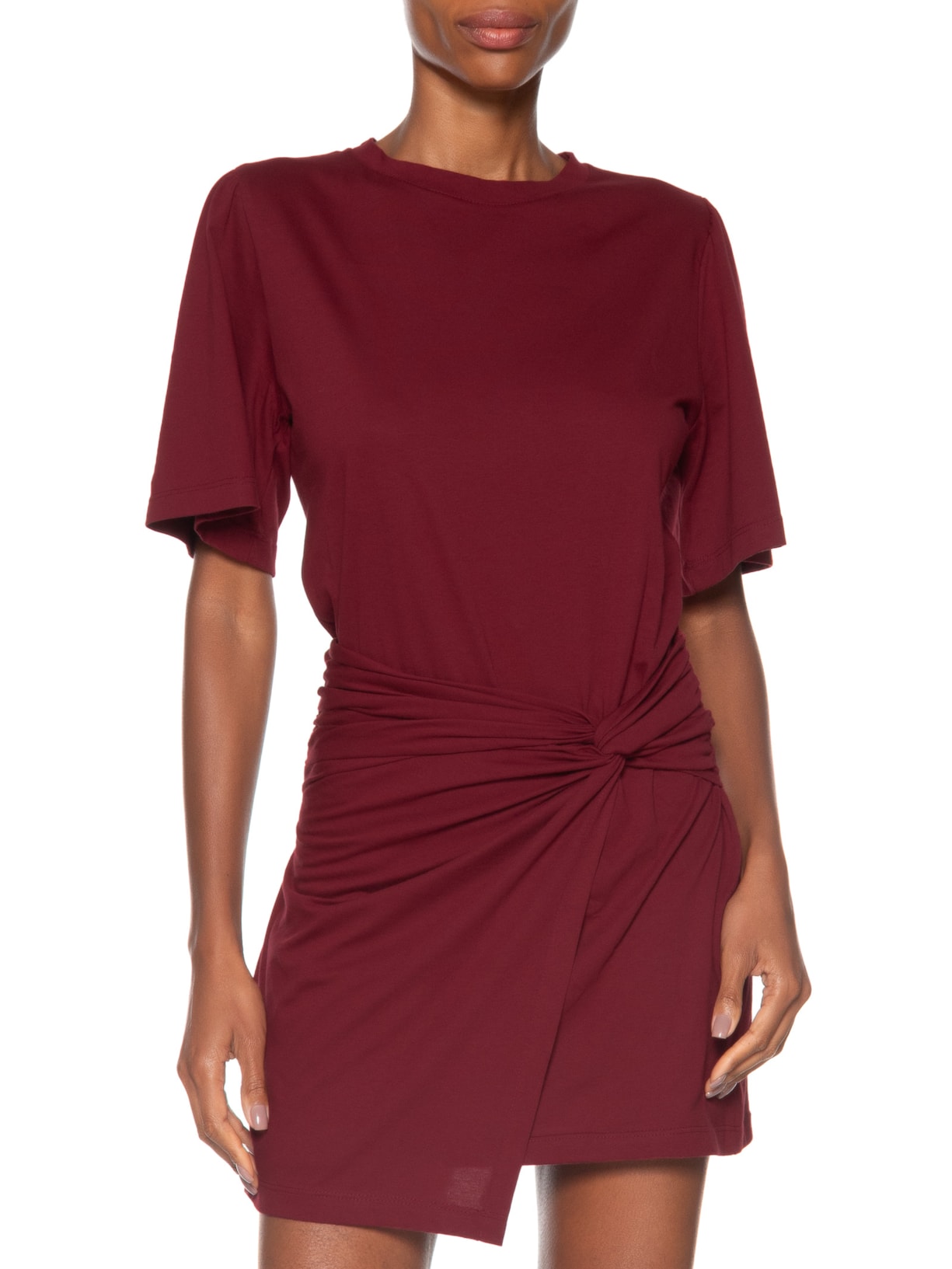 Vestido Camiseta Curto Frente Torcida Vermelho Animale