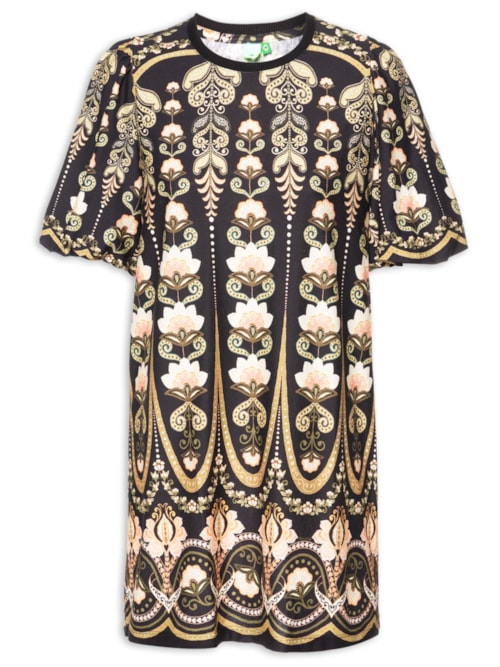 Vestido Camiseta Fofa Nikita - Preto