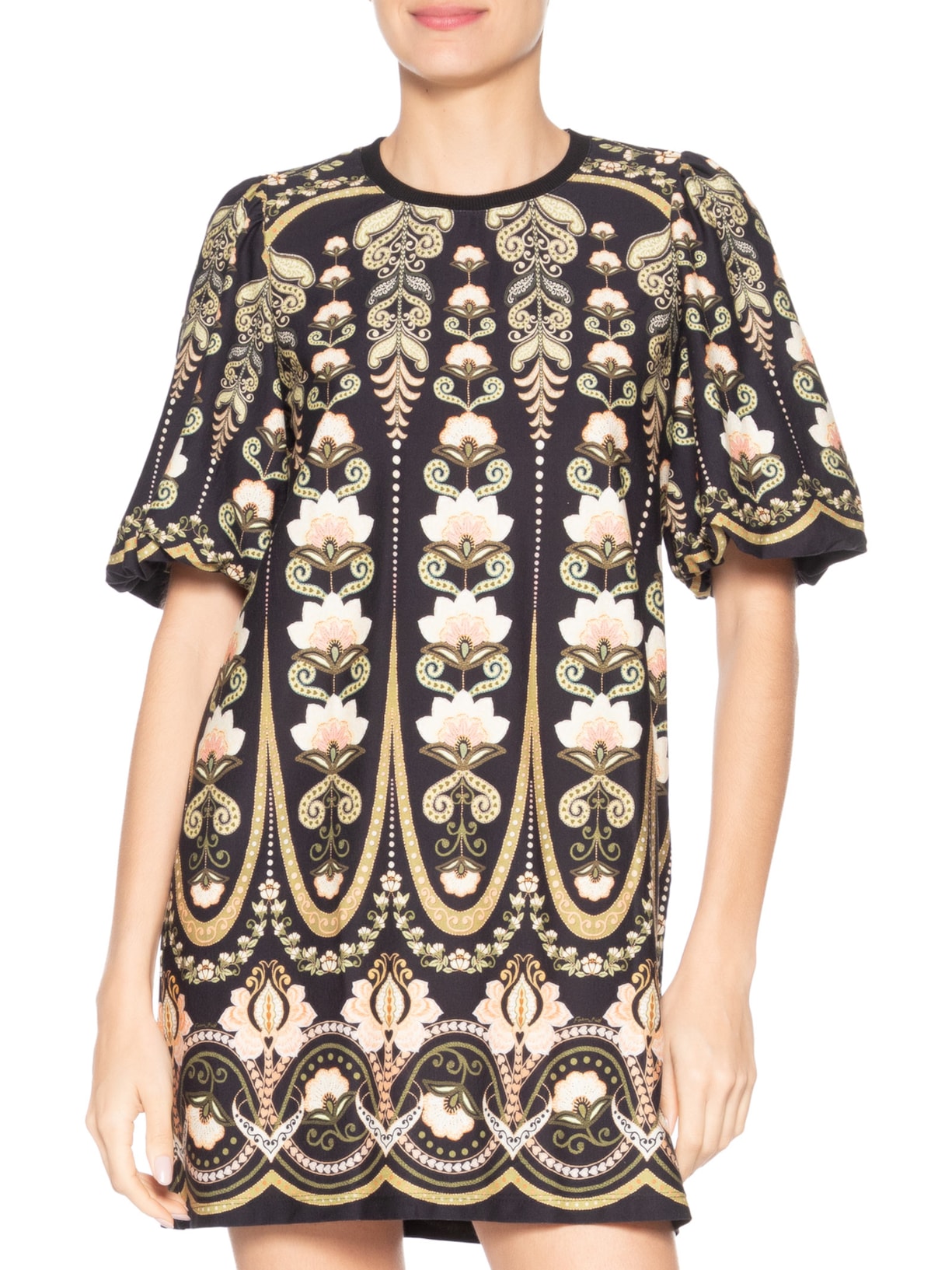 Vestido Camiseta Fofa Nikita Preto Farm
