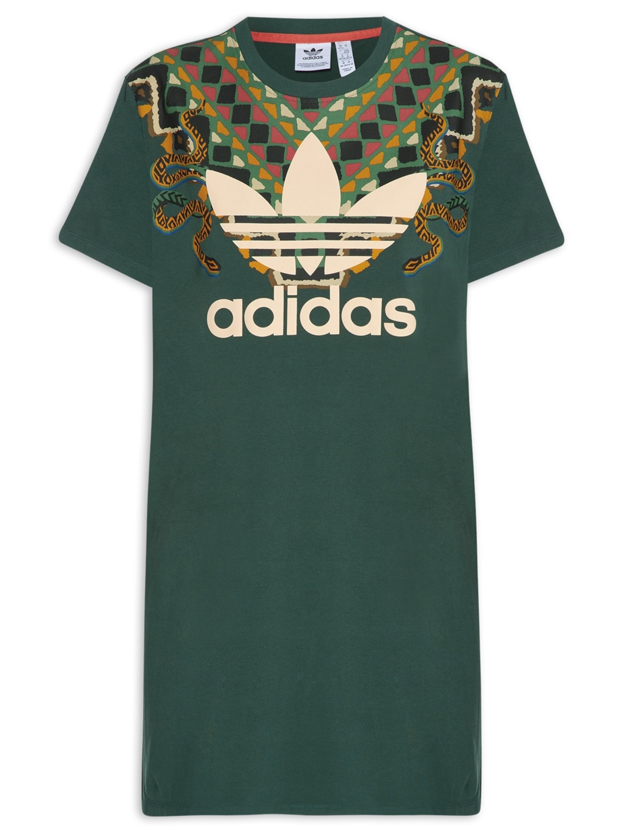 Vestido Camiseta Trefoil Mid - Verde