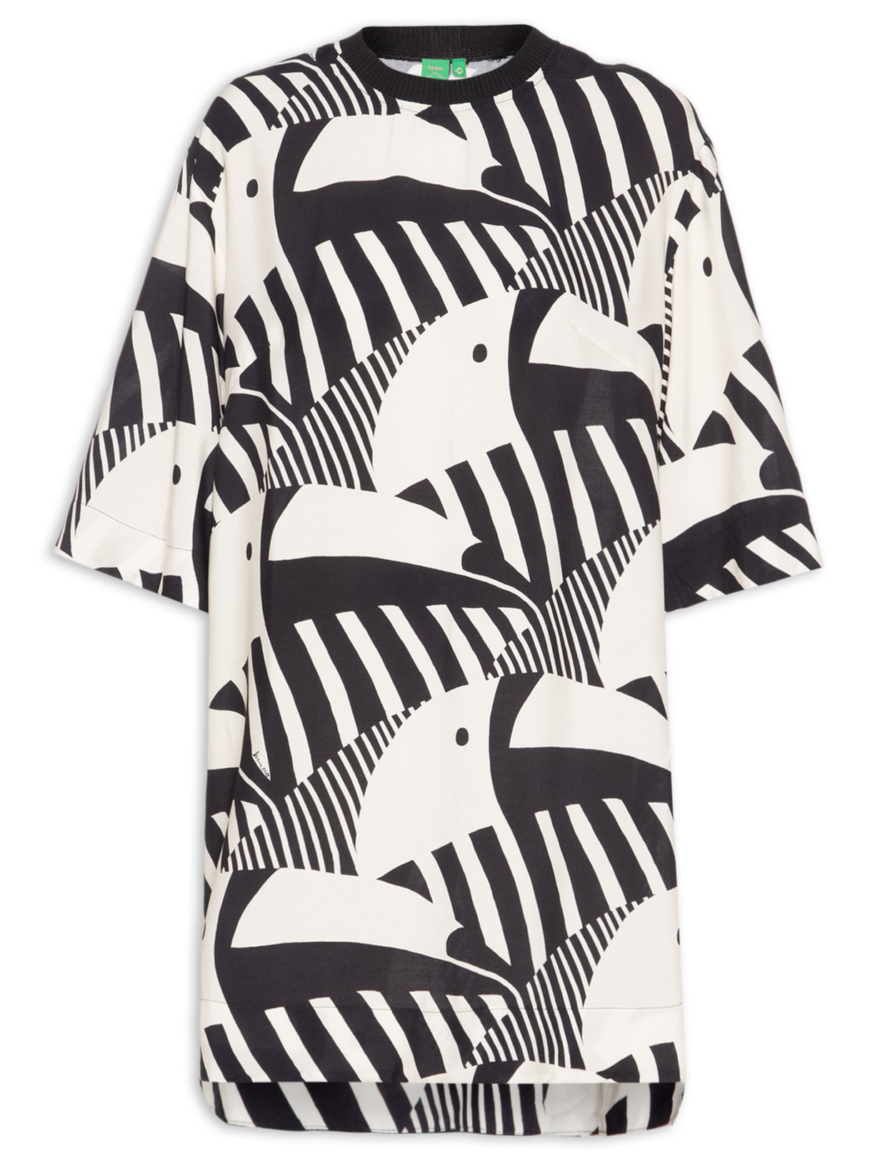 Vestido Camiseta Tuca Legal - Preto