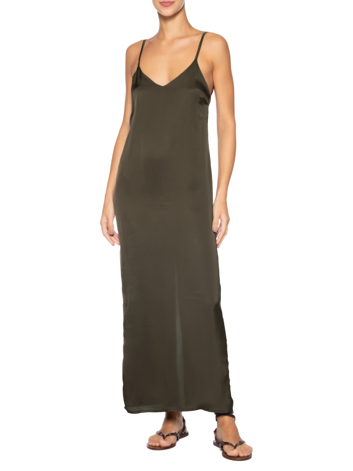 Vestido Camisola Marrom Haight