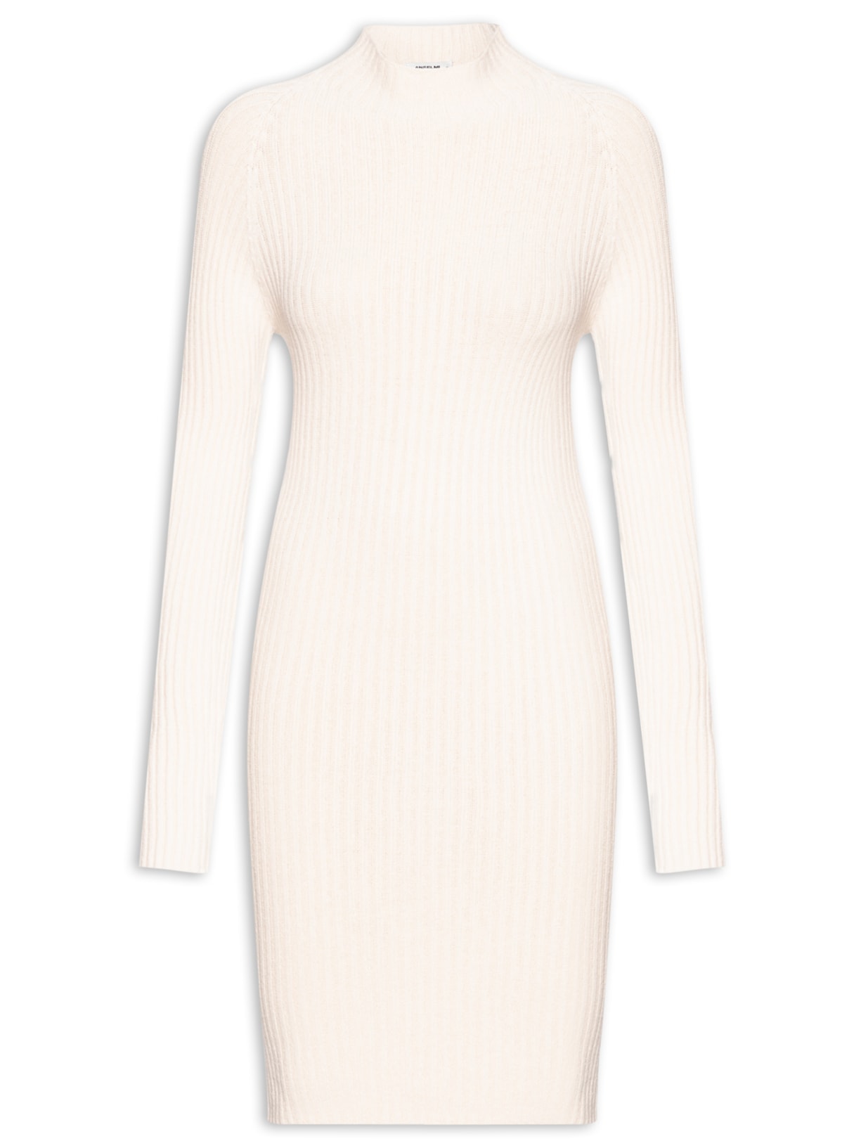 Vestido Canelado - Bege