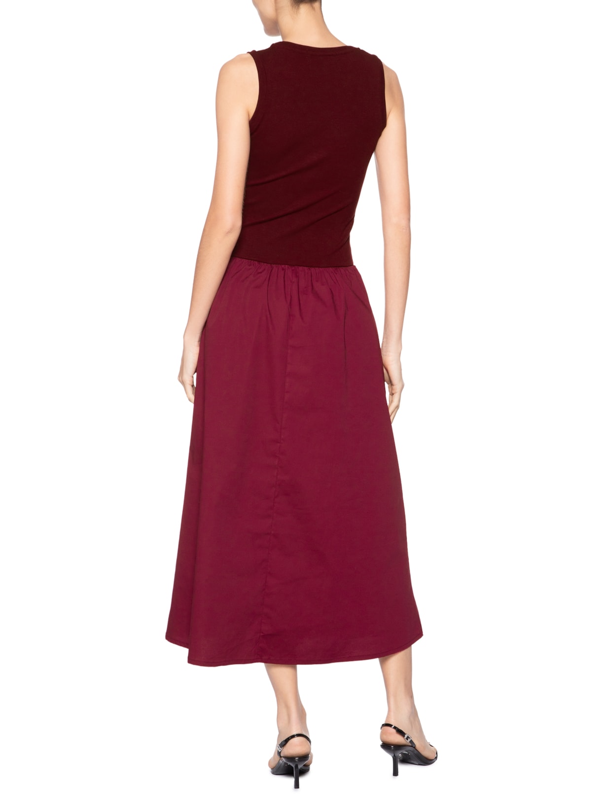 Vestido Canelado Leona Vinho J.chermann