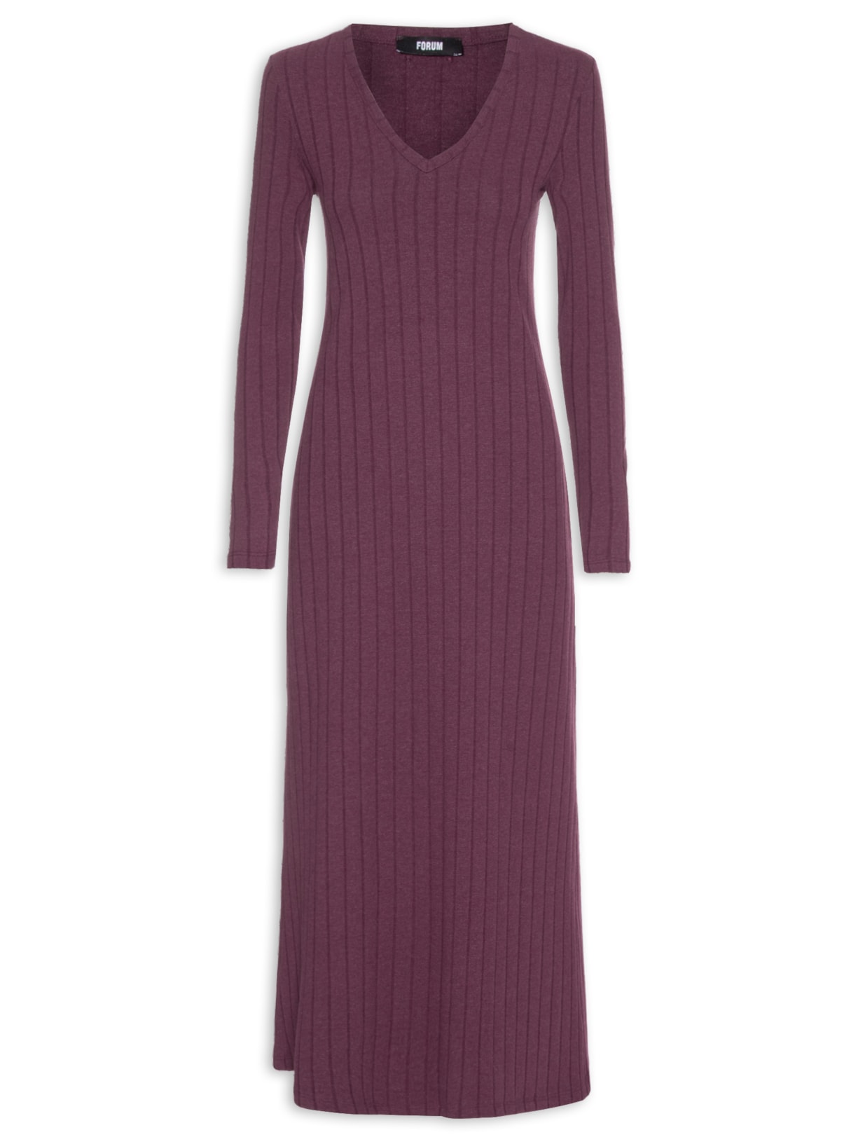 Vestido Canelado - Vermelho